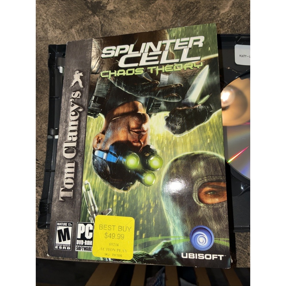 Tom Clancy's Splinter Cell: Chaos Theory PC DVD-ROM mint